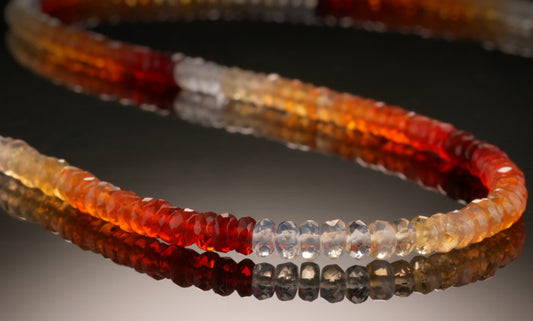 Mexican Fire Opal Beaded Necklace