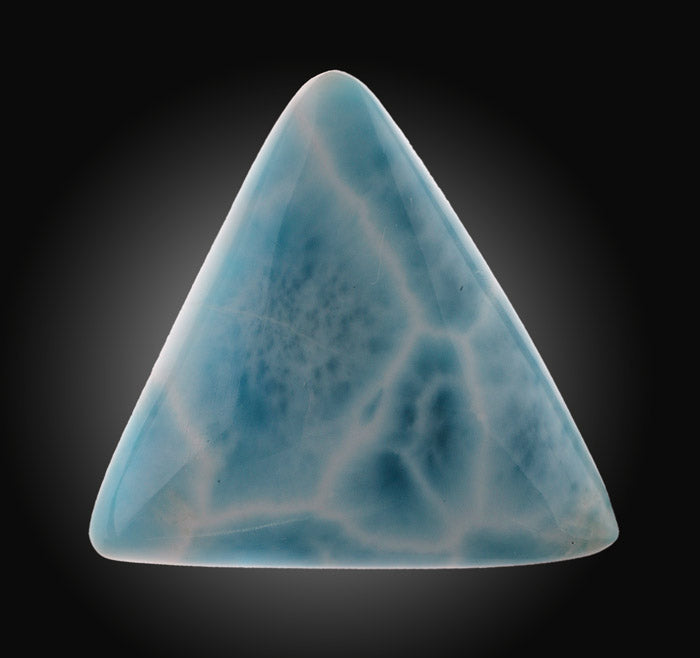 1" Triangle Larimar Cabochon