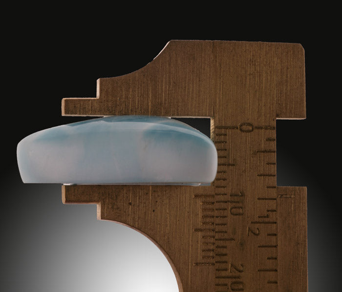 1" Triangle Larimar Cabochon