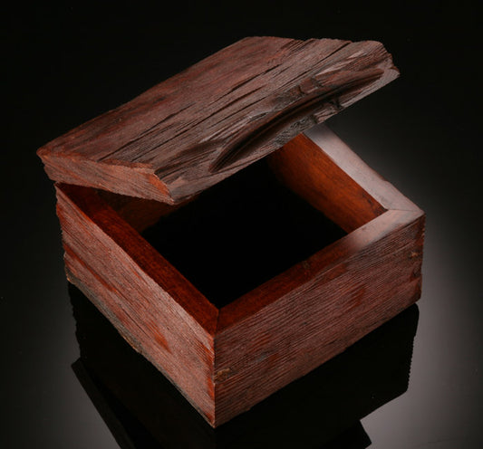 Square Hinged Ironwood Box