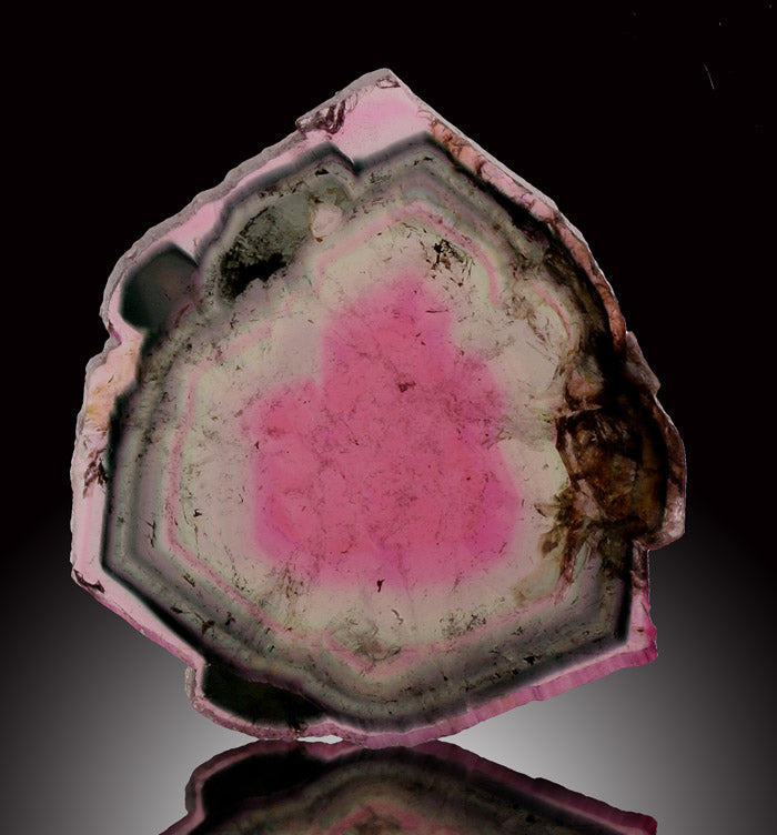 Watermelon Tourmaline Slice