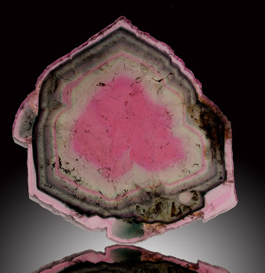 Watermelon Tourmaline Slice