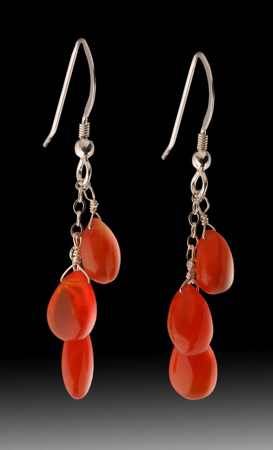 Carnelian Dangle Earrings