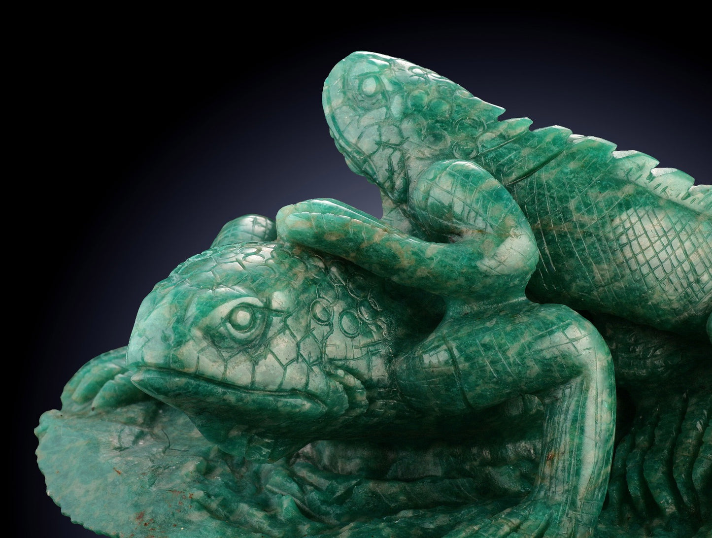 Amazonite Lizards- Gem Carving