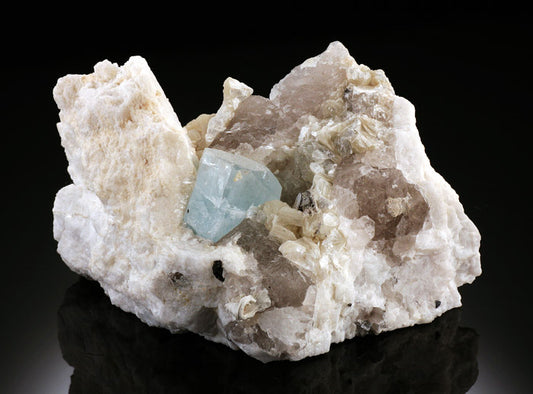 Aquamarine, Quartz, Schorl