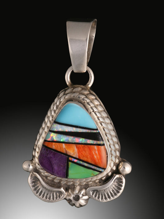Navajo Multi Stone Pendant (T.F.)