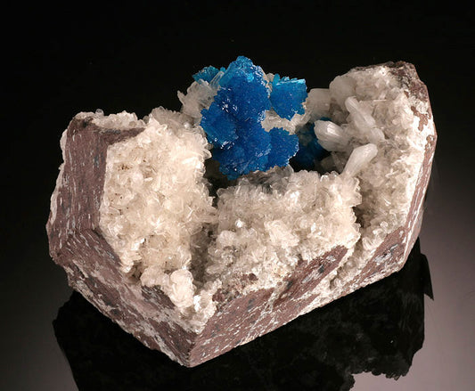 Cavansite Cluster on Stilbite