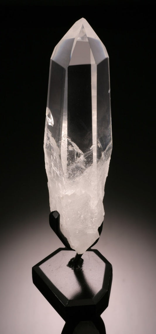 8" Lemurian Quartz (with custom stand)