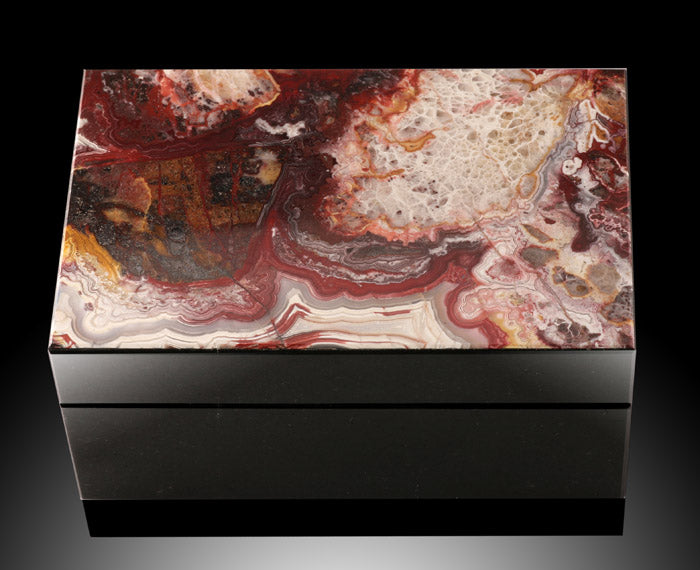 Crazy Lace Agate Gem Box
