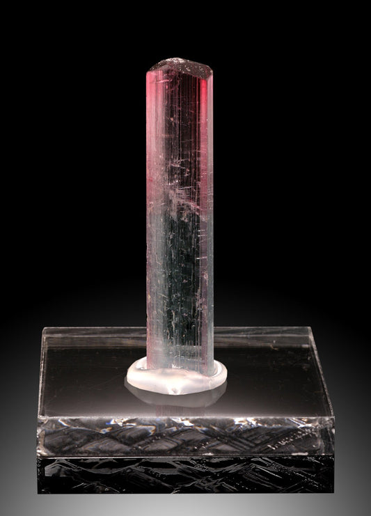 Subtle Color Gradient Tourmaline Crystal