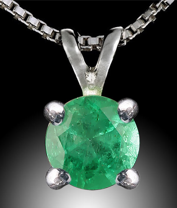 4mm Emerald Pendant for sale – Daves Rock Shop - Main Image