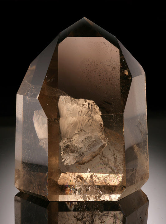 Polished Smokey Citrine Point