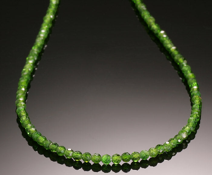 Chrome Diopside Micro-Bead Necklace