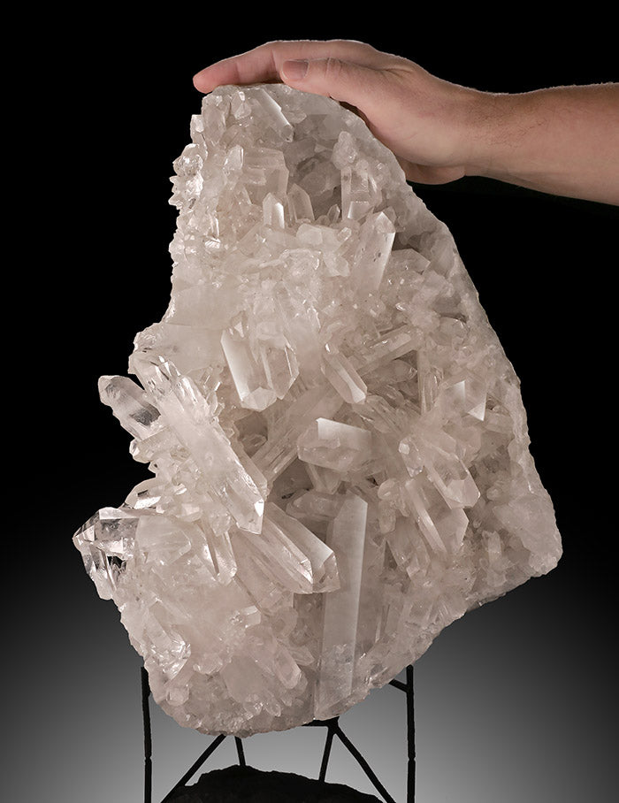 15" Quartz Cluster (with stand)