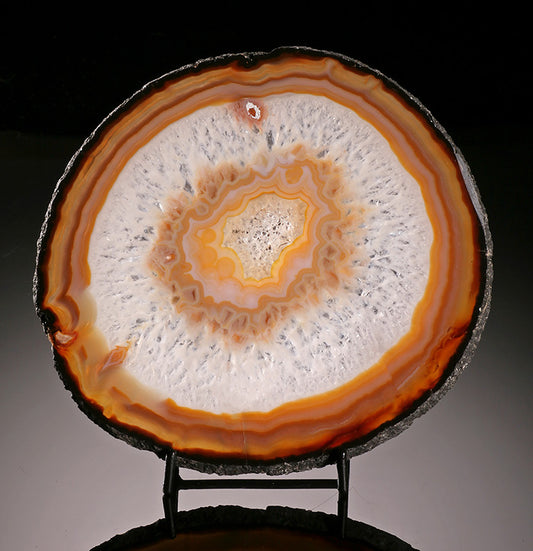 6-1/2" Brazilian Agate Slice (with stand)