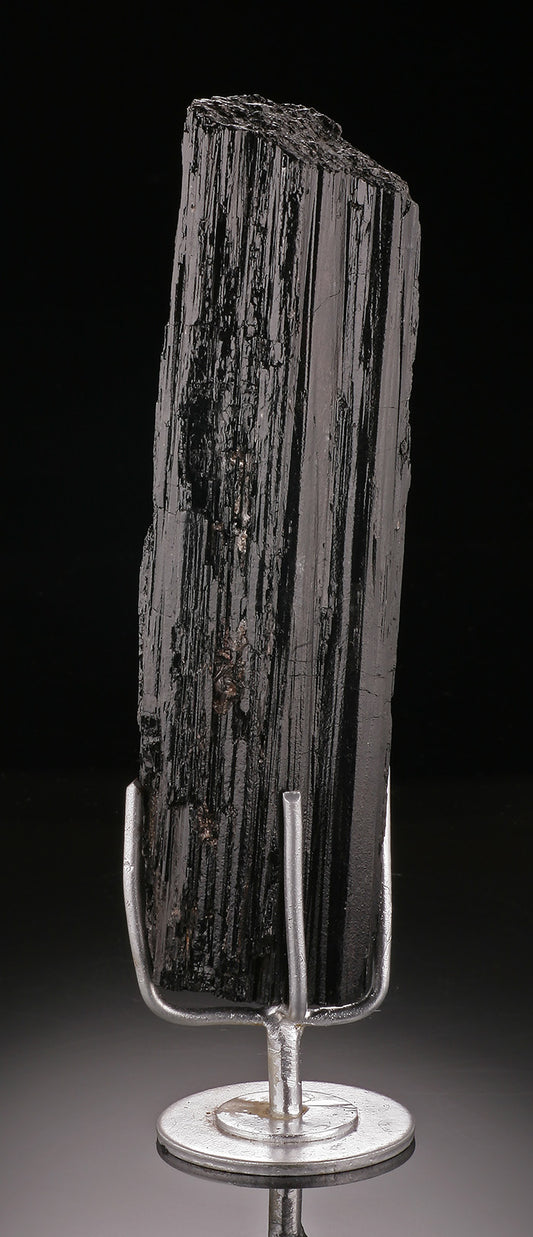 Rough Black Tourmaline w/ Custom Stand