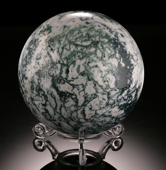 Tree Agate Sphere (with stand)