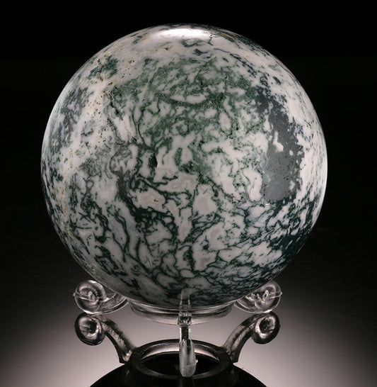 Tree Agate Sphere (with stand)
