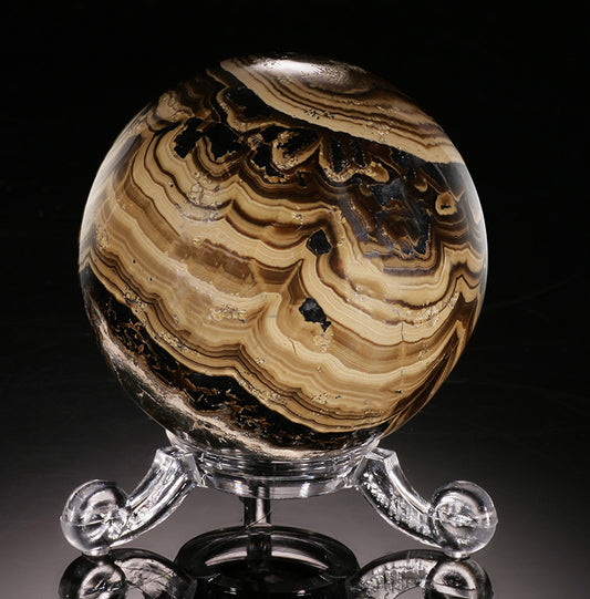 Barite/Marcasite/Pyrite Sphere (with stand)