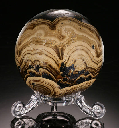 Barite/Marcasite/Pyrite Sphere (with stand)