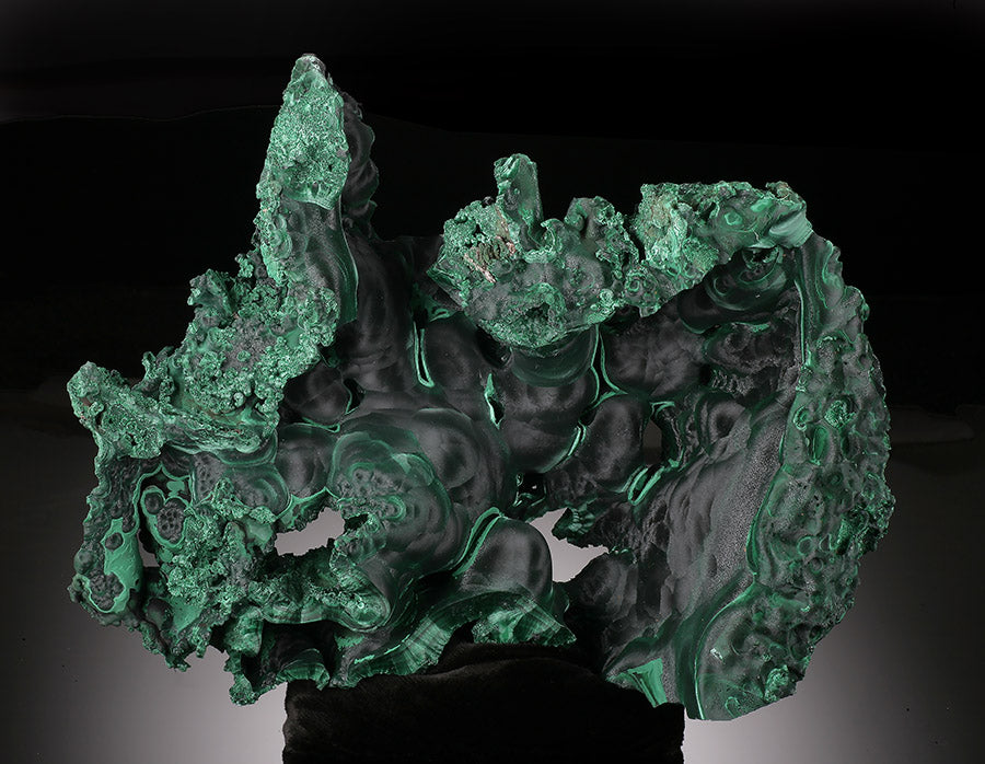 Museum-Quality Velvet Malachite