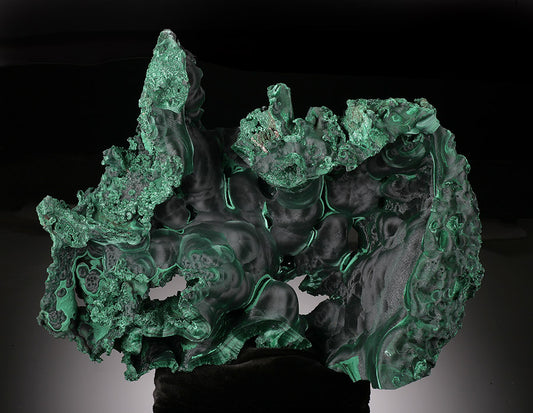 Museum-Quality Velvet Malachite