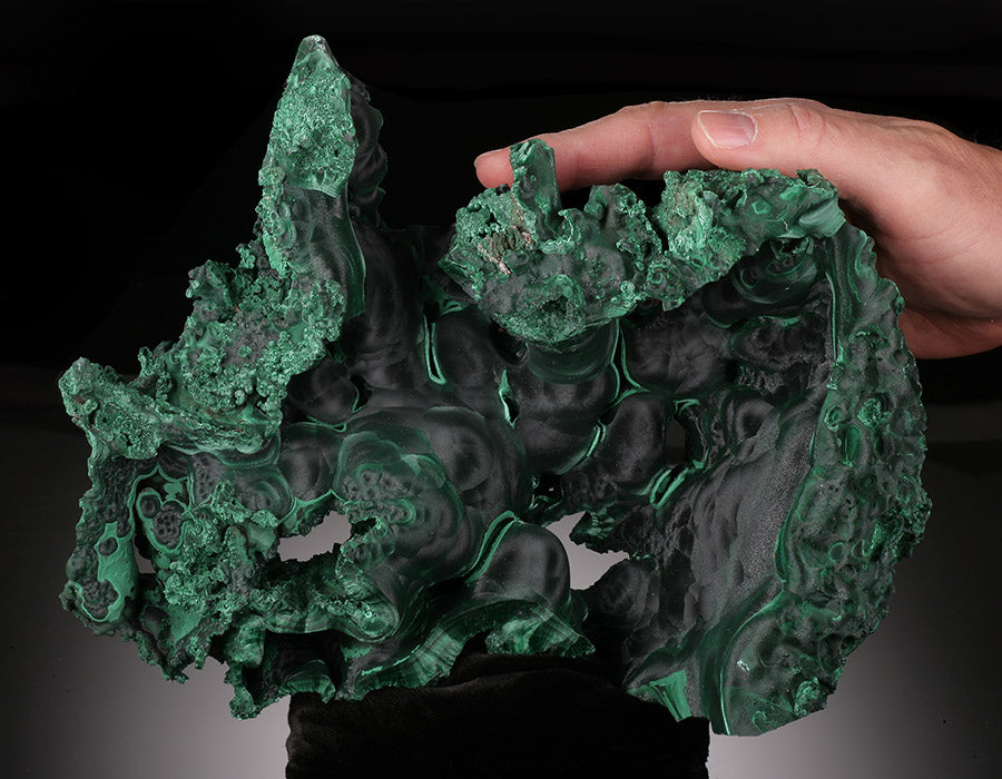 Museum-Quality Velvet Malachite