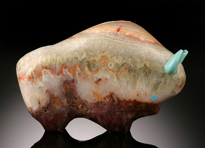 Zuni Fetish- Onyx Bison