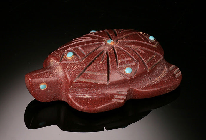 Zuni Turtle Fetish - Pipestone
