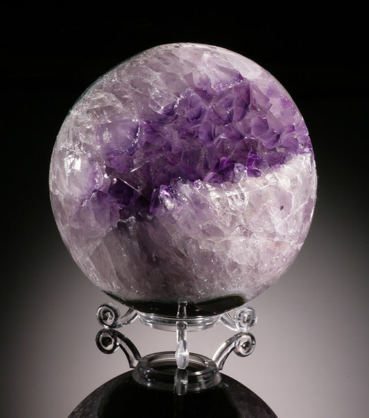 Amethyst "Pacman" Sphere (with stand)