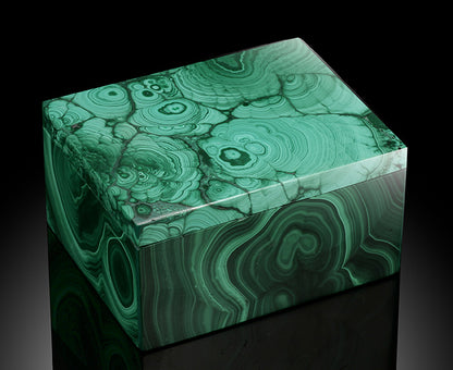 Malachite Box, 2-3/4" long
