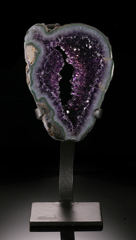 Amethyst "Open" Geode in Stand