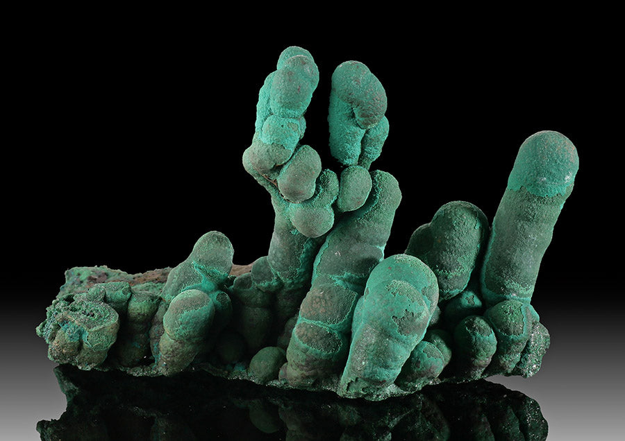 Druzy Malachite Stalactites
