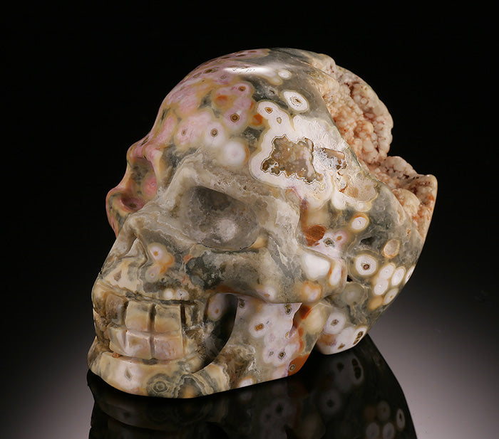 Ocean Jasper Skull