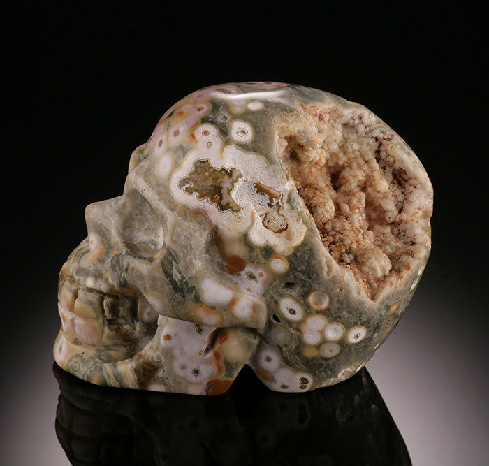 Ocean Jasper Skull