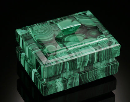 Malachite Box with Handle