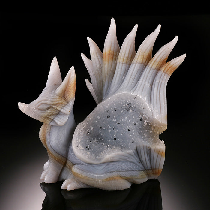 Agate Nine Tailed Fox