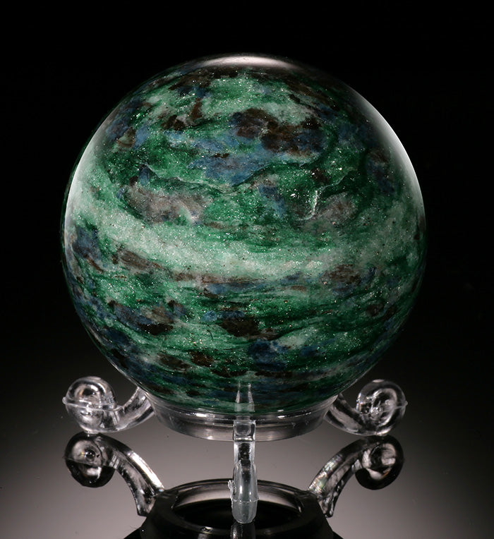 Fuchsite Sphere (with stand)