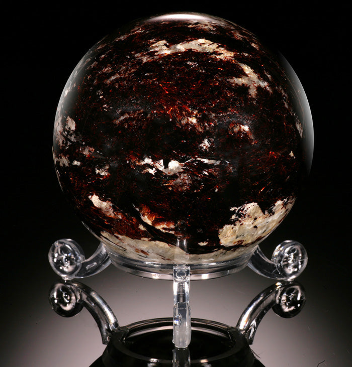 2-1/2" Astrophyllite Sphere (with stand)