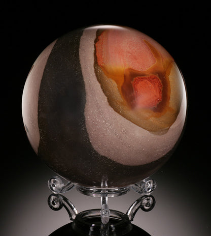 3" Polychrome Jasper Sphere (with stand)