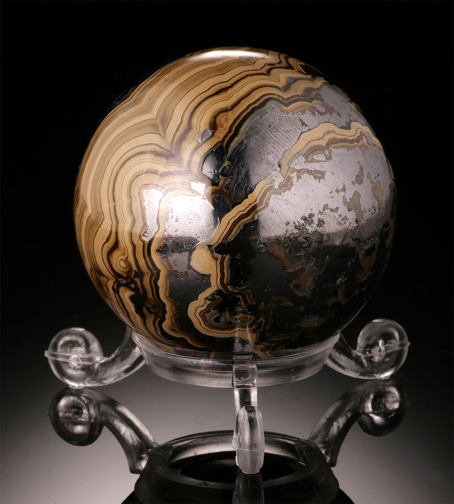 Marcasite & Pyrite Sphere - Poland (w/ stand)
