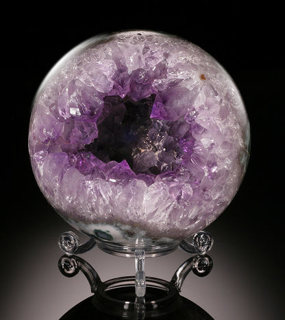 Amethyst Geode Sphere (with stand)