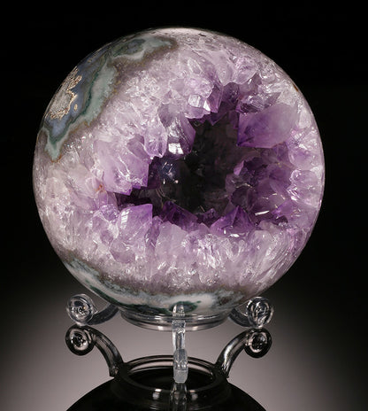 Amethyst Geode Sphere (with stand)