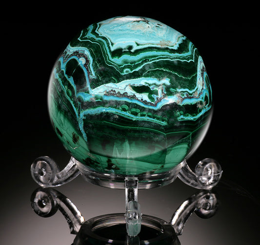Chrysocolla/Malachite Sphere (with stand)