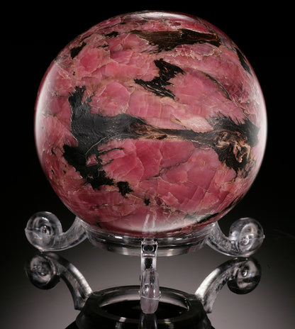 Rhodonite Spere (w/ stand)