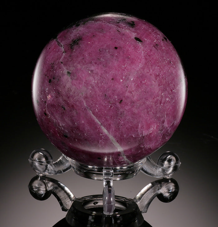 Ruby & Zoisite Sphere (with stand)