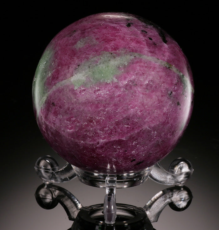 Ruby & Zoisite Sphere (with stand)