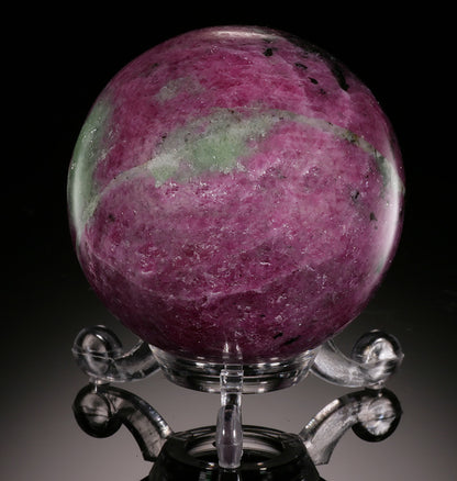 Ruby & Zoisite Sphere (with stand)