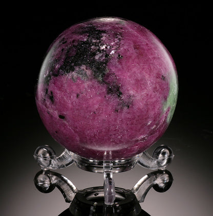Ruby & Zoisite Sphere (with stand)