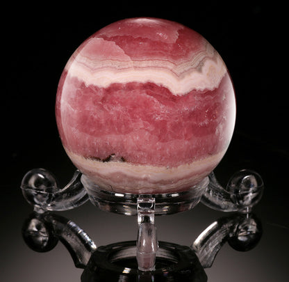 Rhodochrosite Sphere-Argentina (with stand)
